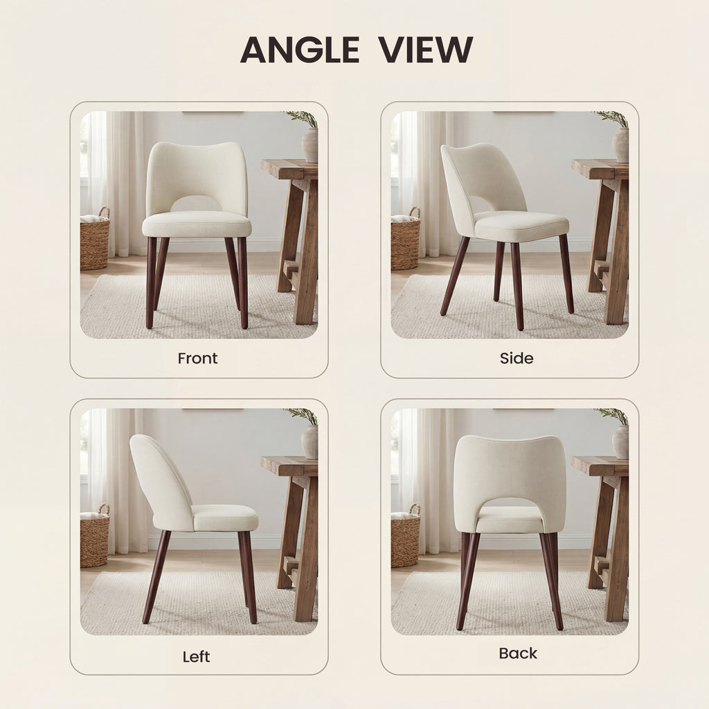 AFO  Modern Fabric/PU Leather Dining Chair