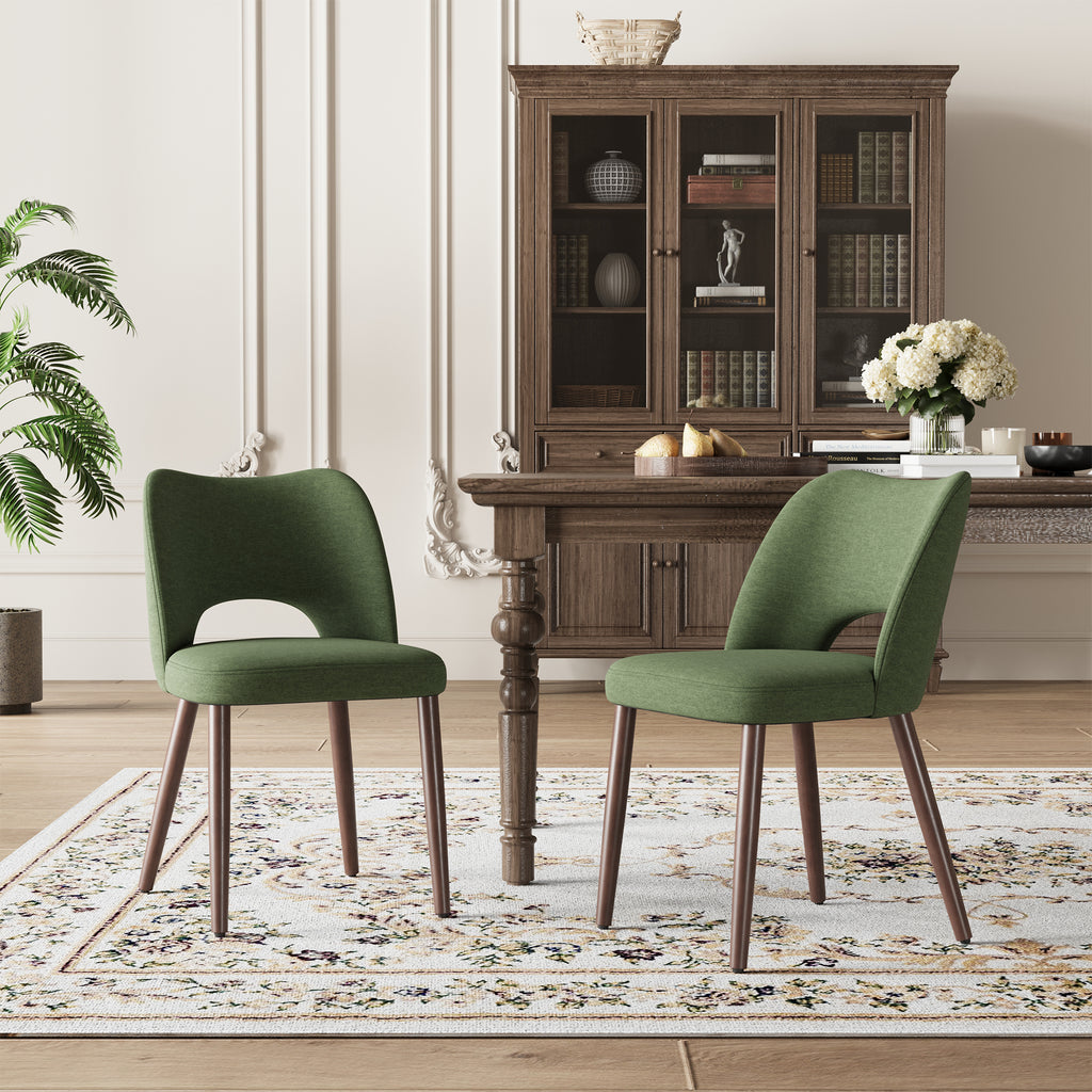 AFO  Modern Fabric/PU Leather Dining Chair