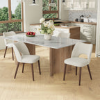 AFO  Modern Fabric/PU Leather Dining Chair