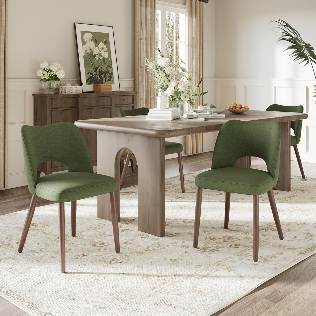 AFO  Modern Fabric/PU Leather Dining Chair