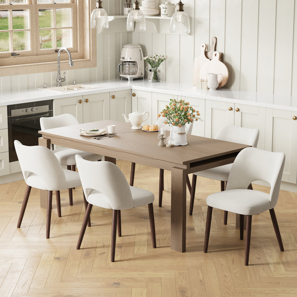 AFO  Modern Fabric/PU Leather Dining Chair