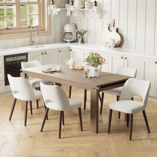 AFO  Modern Fabric/PU Leather Dining Chair