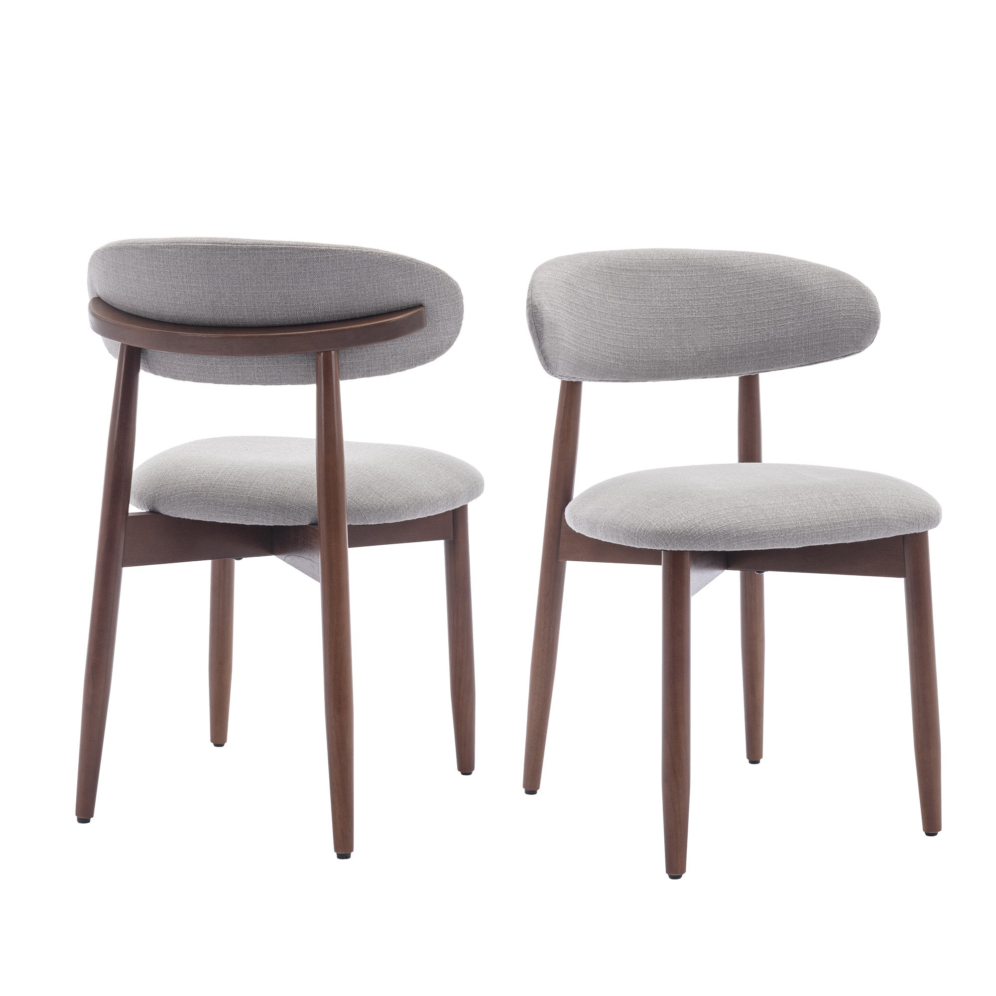 AFO Upholstered Dining Chairs – Fabric Seat, Solid Wood Frame
