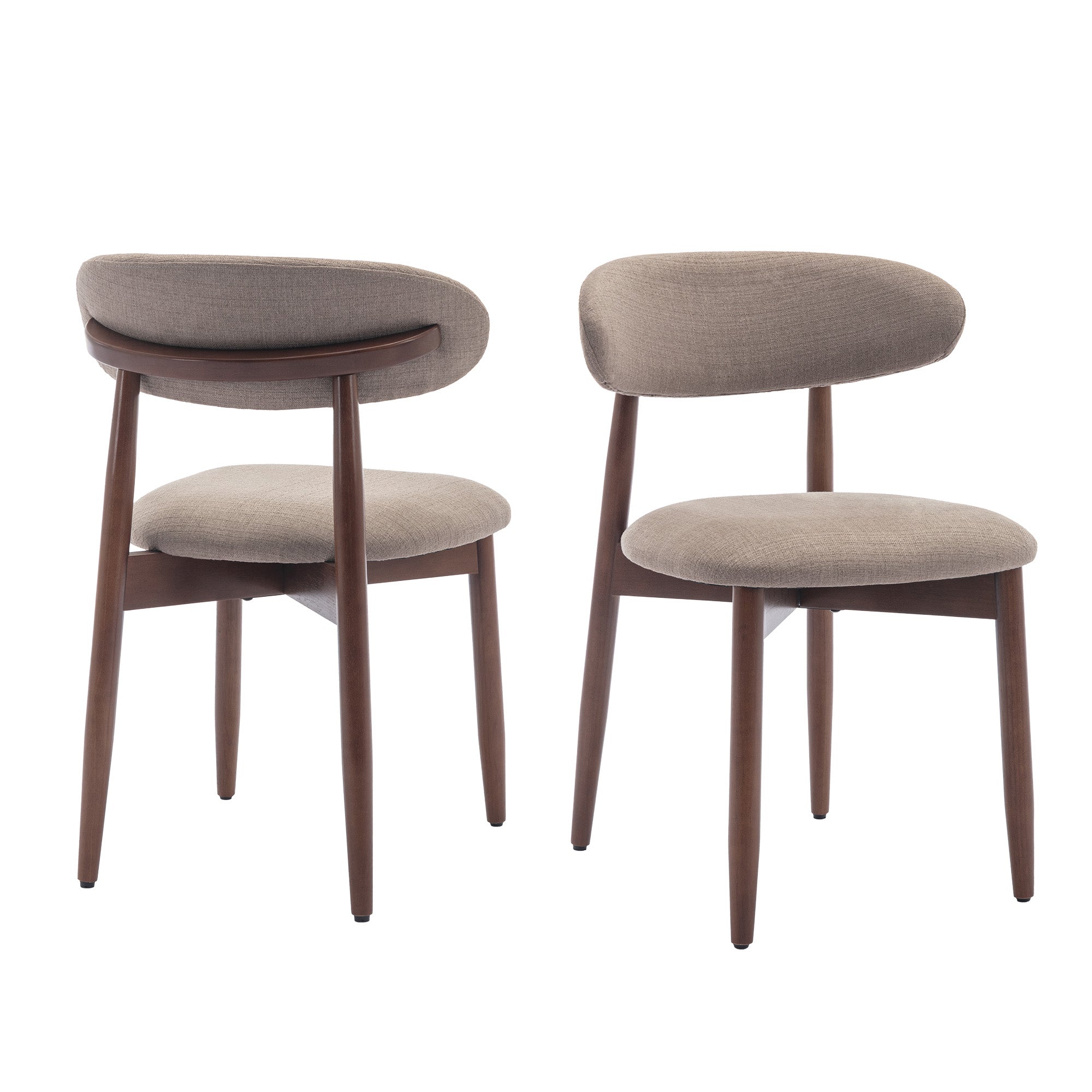 AFO Upholstered Dining Chairs – Fabric Seat, Solid Wood Frame