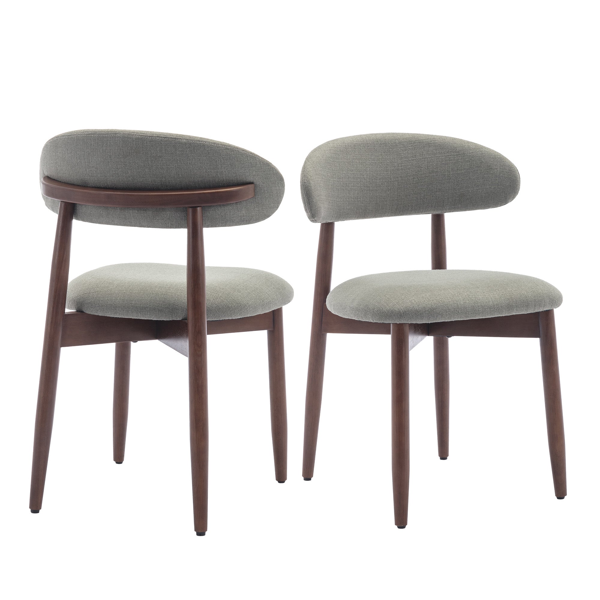 AFO Upholstered Dining Chairs – Fabric Seat, Solid Wood Frame