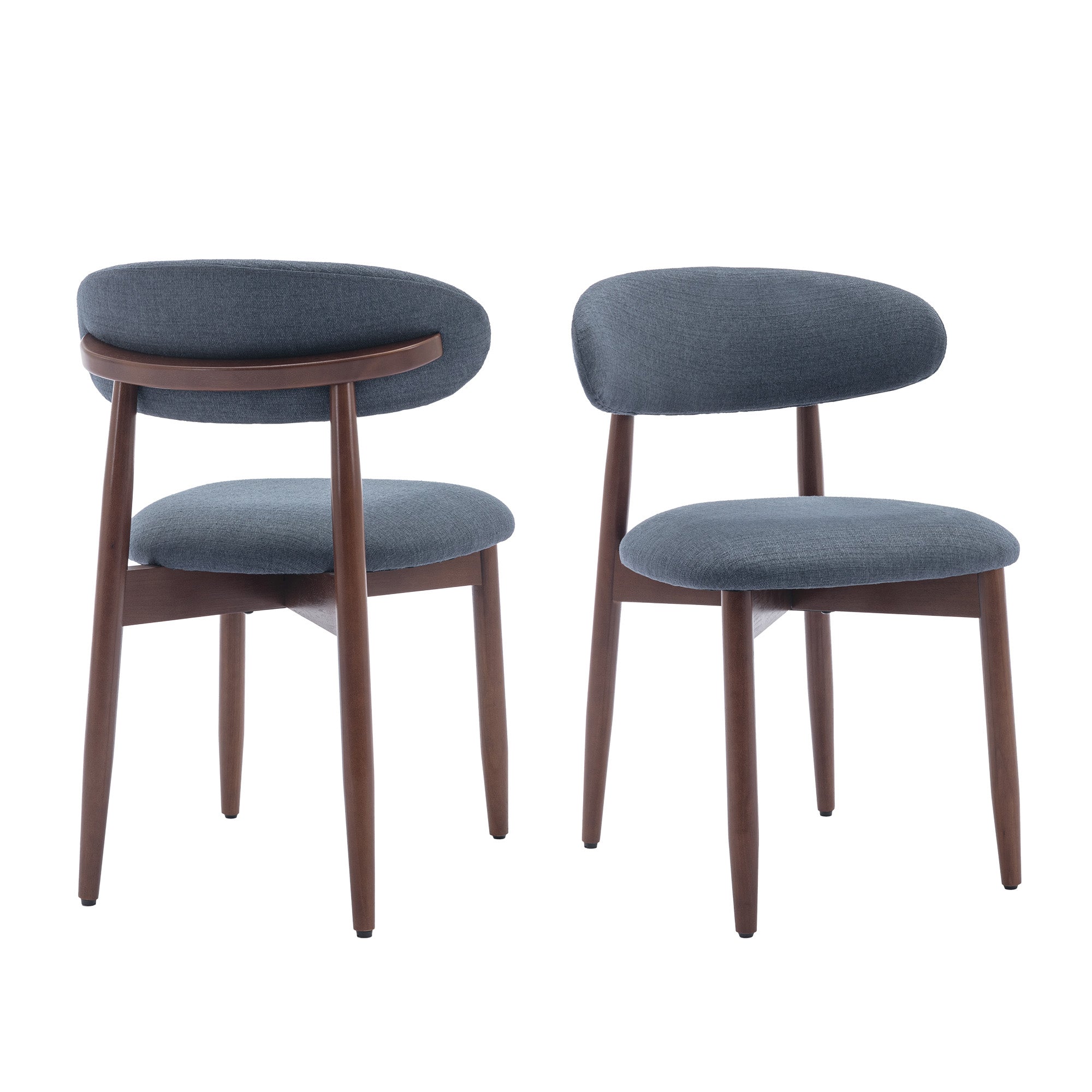 AFO Upholstered Dining Chairs – Fabric Seat, Solid Wood Frame