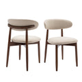 AFO Upholstered Dining Chairs – Fabric Seat, Solid Wood Frame