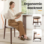 AFO Upholstered Dining Chairs – Fabric Seat, Solid Wood Frame