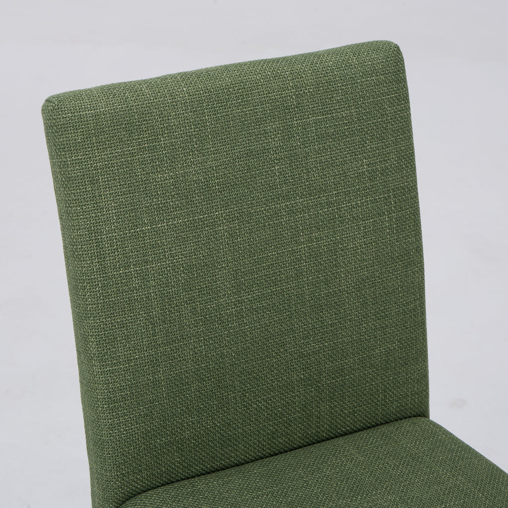 Upholstered Parsons Dining Chairs with Wood Legs and High Back for Kitchen, Dining Room, or Restaurant