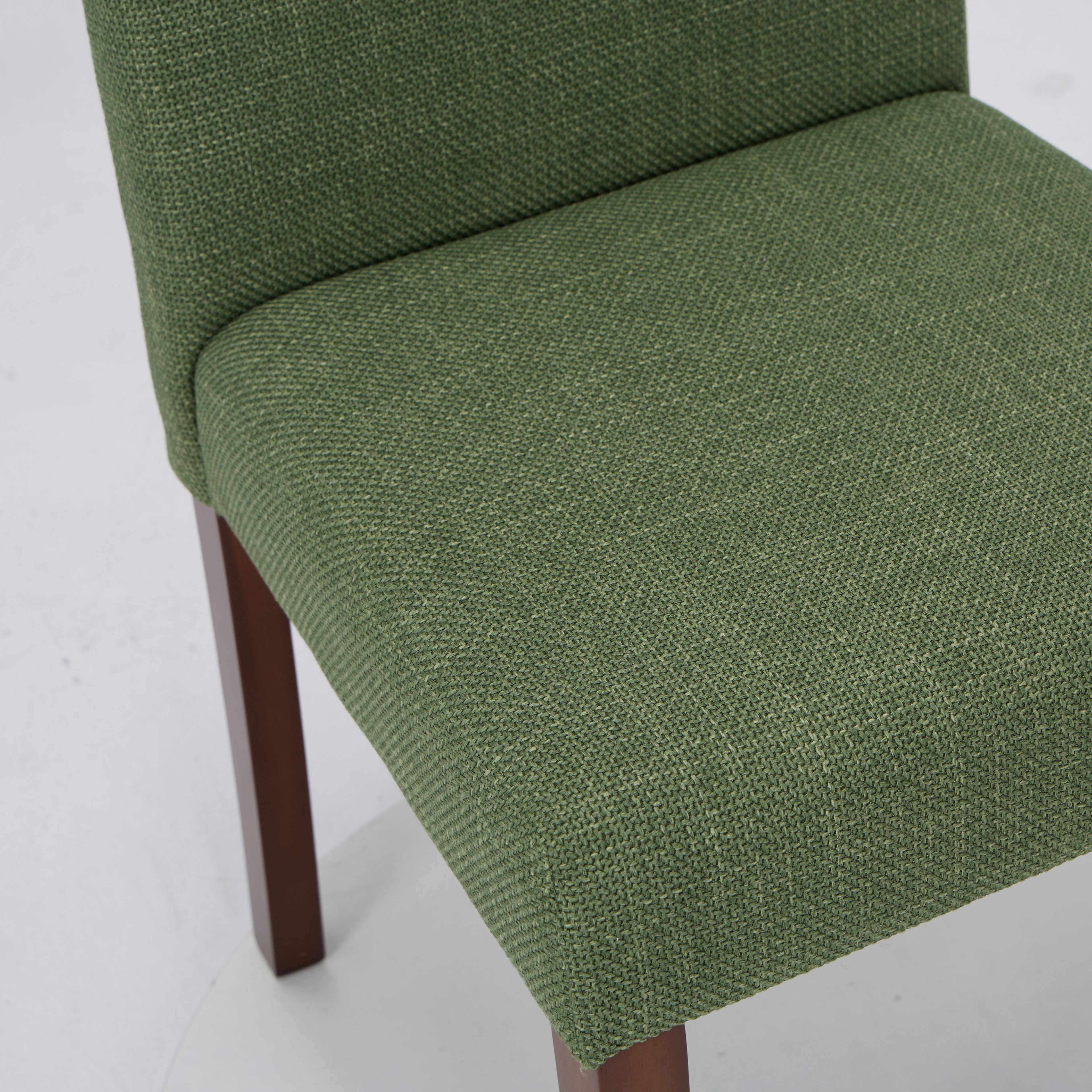 Upholstered Parsons Dining Chairs with Wood Legs and High Back for Kitchen, Dining Room, or Restaurant