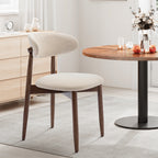 AFO Upholstered Dining Chairs – Fabric Seat, Solid Wood Frame