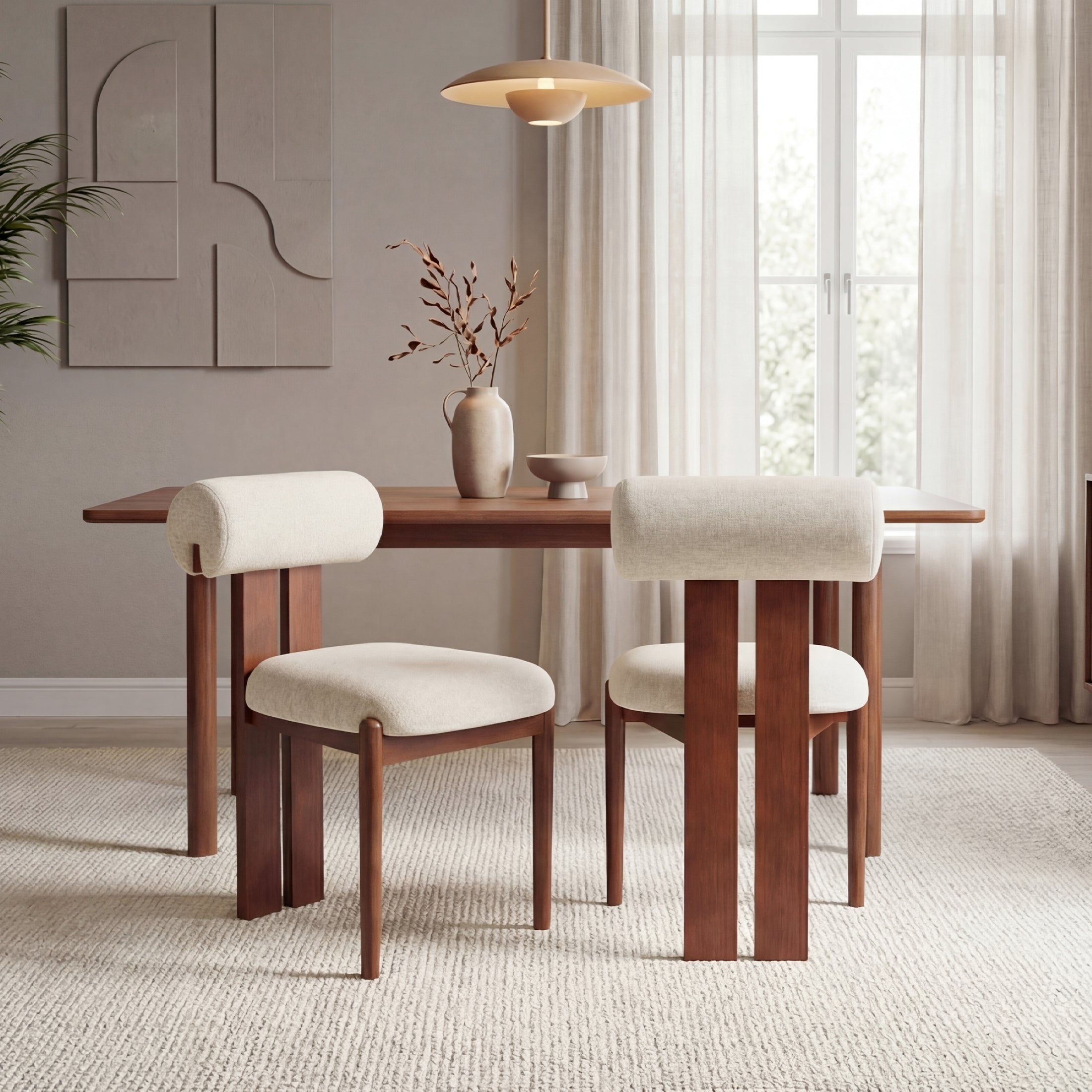 Upholstered Modern Dining Chair, Kitchen Side Chair for Dining Room and Restaurant