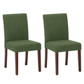 Upholstered Parsons Dining Chairs with Wood Legs and High Back for Kitchen, Dining Room, or Restaurant