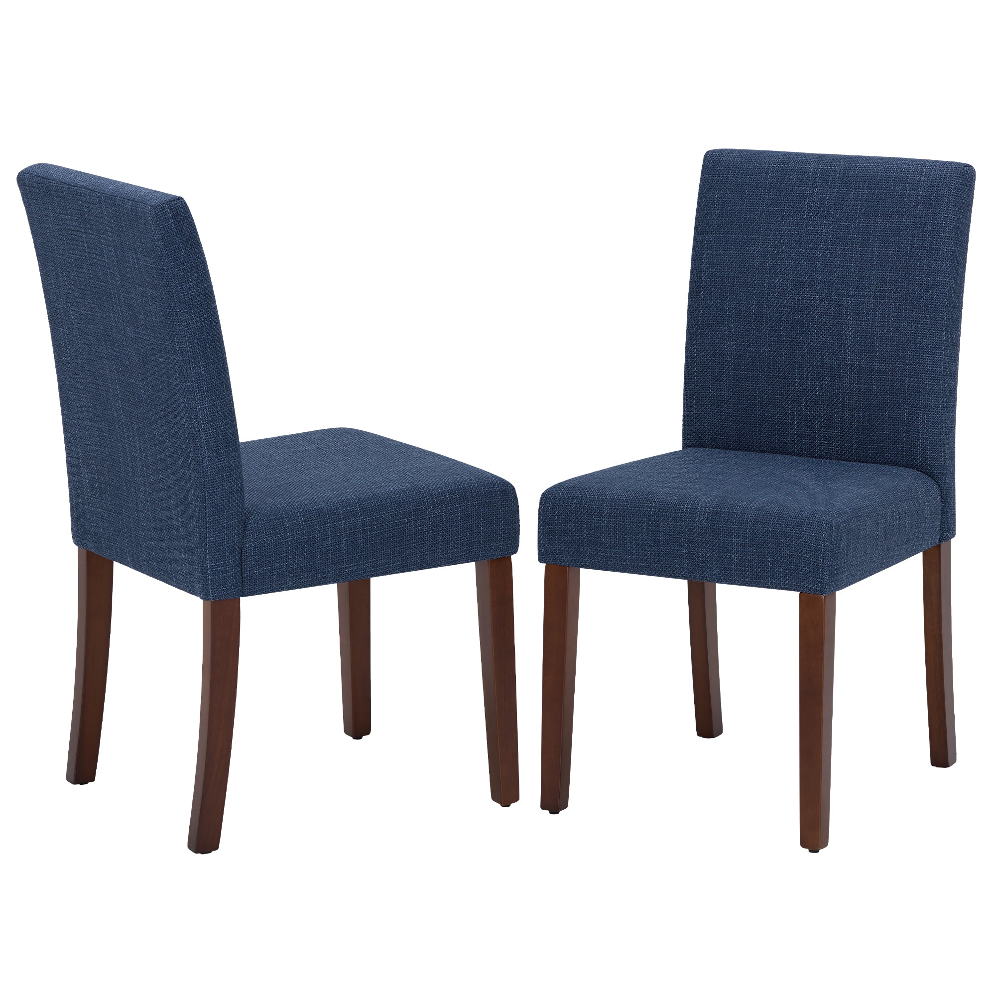 Upholstered Parsons Dining Chairs with Wood Legs and High Back for Kitchen, Dining Room, or Restaurant