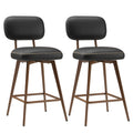 Swivel Faux Leather Counter Height Bar Stools for Kitchen Island, Café