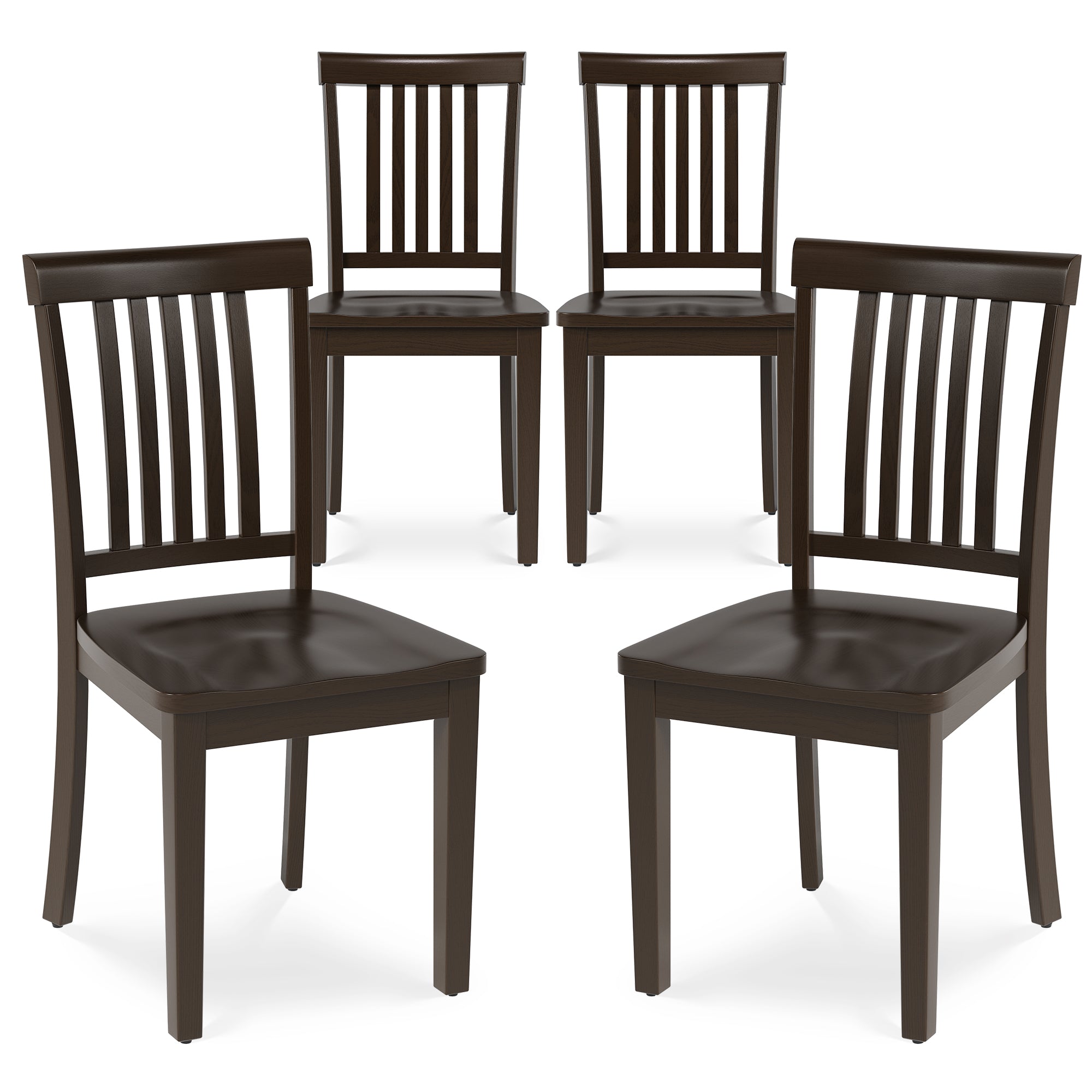 Wooden Windsor Dining Chairs Set of 2,for Kitchen,Dining Room