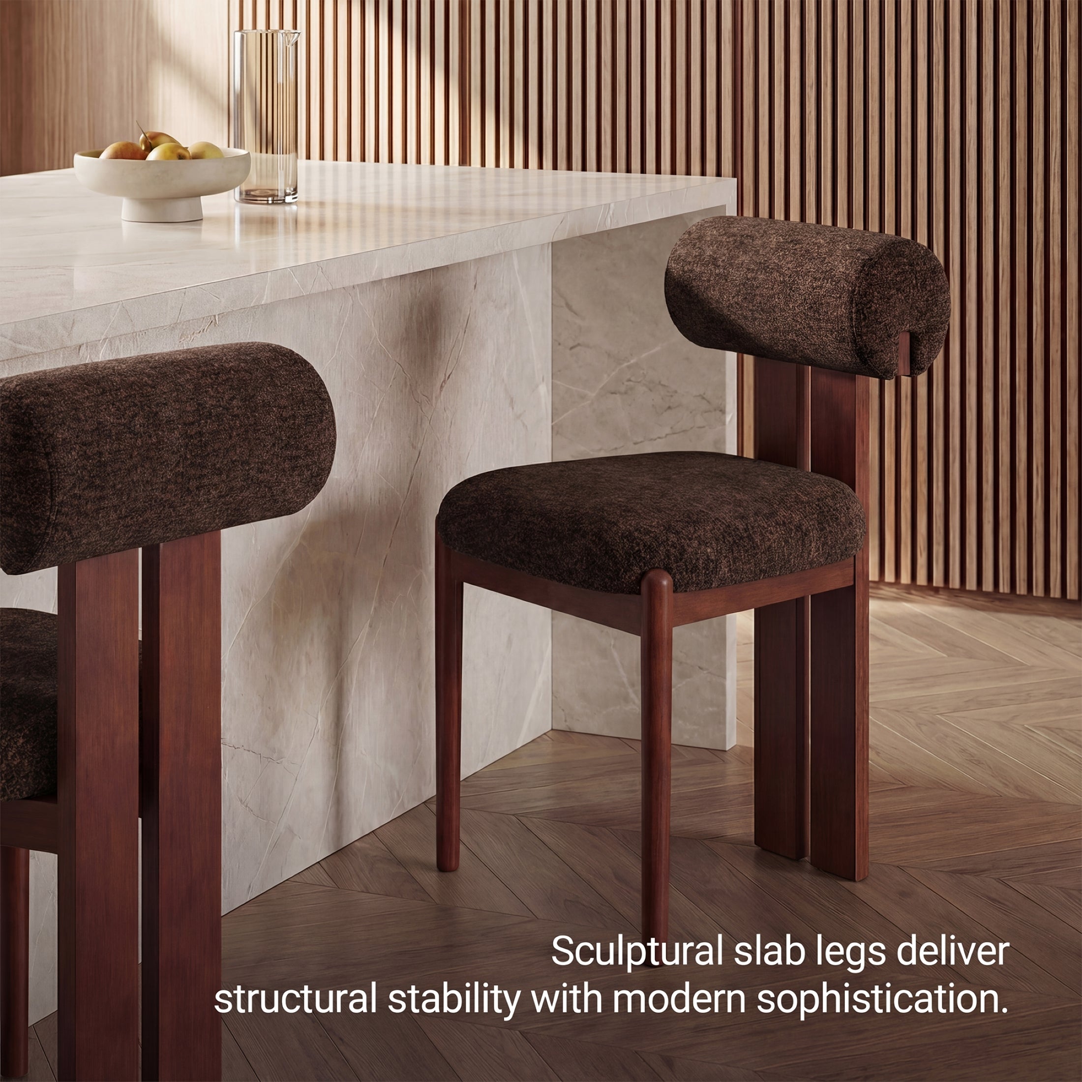 Upholstered Modern Dining Chair, Kitchen Side Chair for Dining Room and Restaurant