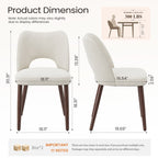 AFO  Modern Fabric/PU Leather Dining Chair
