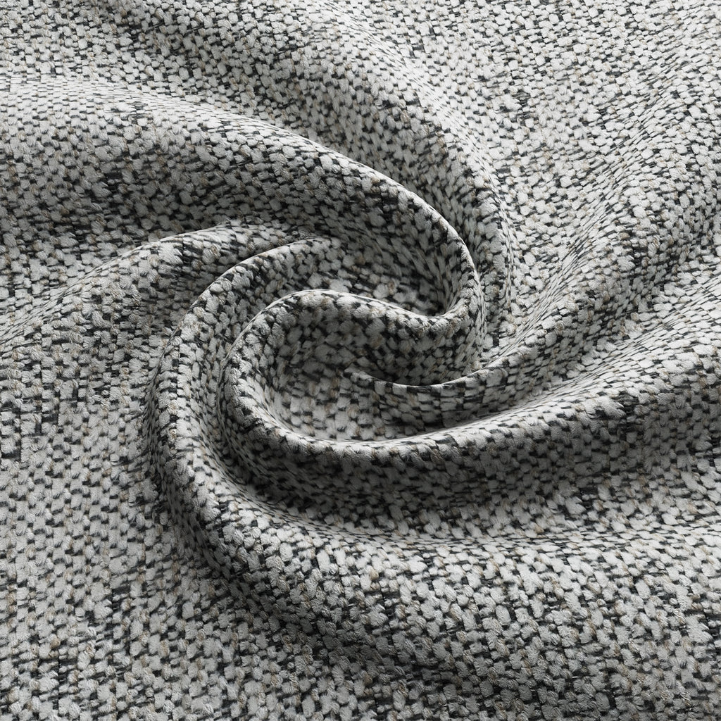 AFO Modern Chenille Dining Chair with Solid Wood Legs & Ergonomic Back