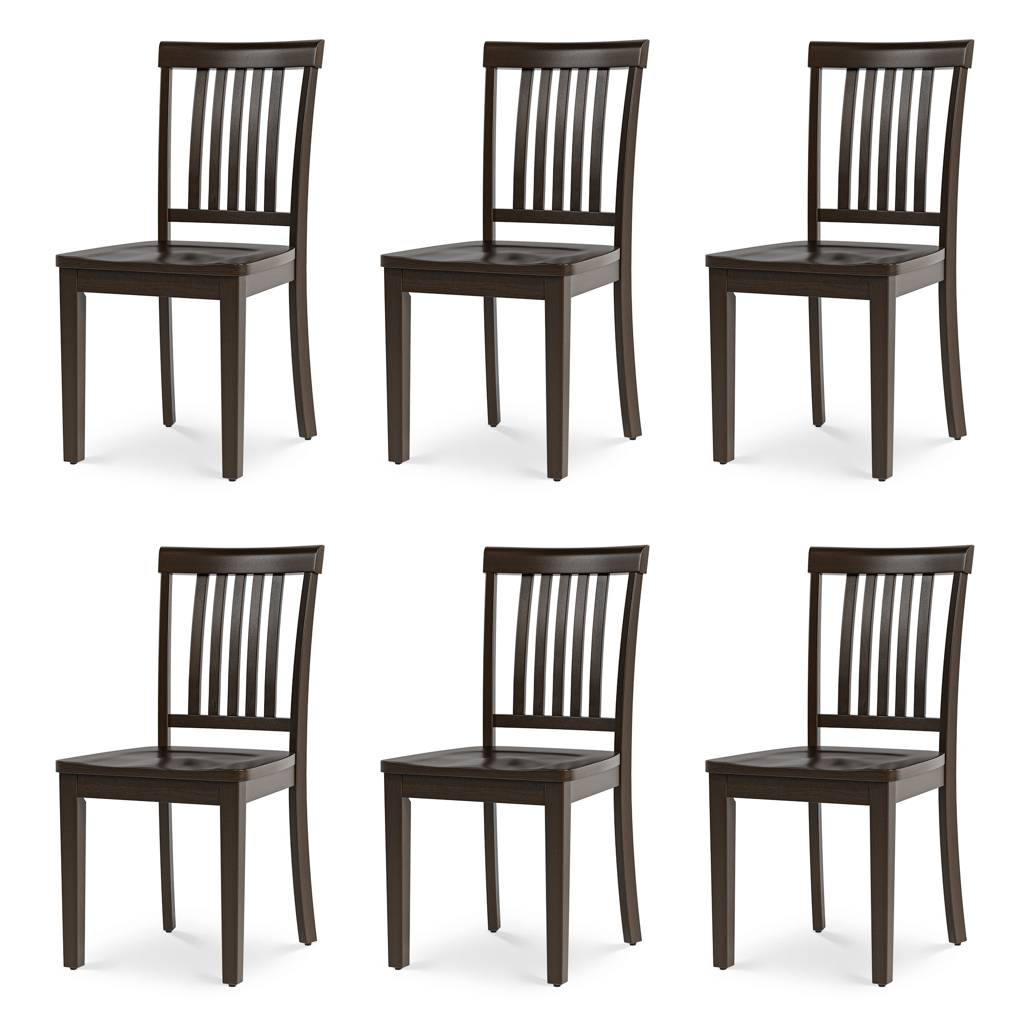 Wooden Windsor Dining Chairs Set of 2,for Kitchen,Dining Room