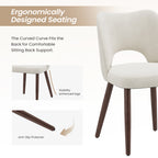 AFO  Modern Fabric/PU Leather Dining Chair