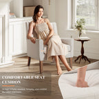 AFO Upholstered Modern Accent Chair with Wood Legs