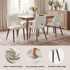 AFO  Modern Fabric/PU Leather Dining Chair
