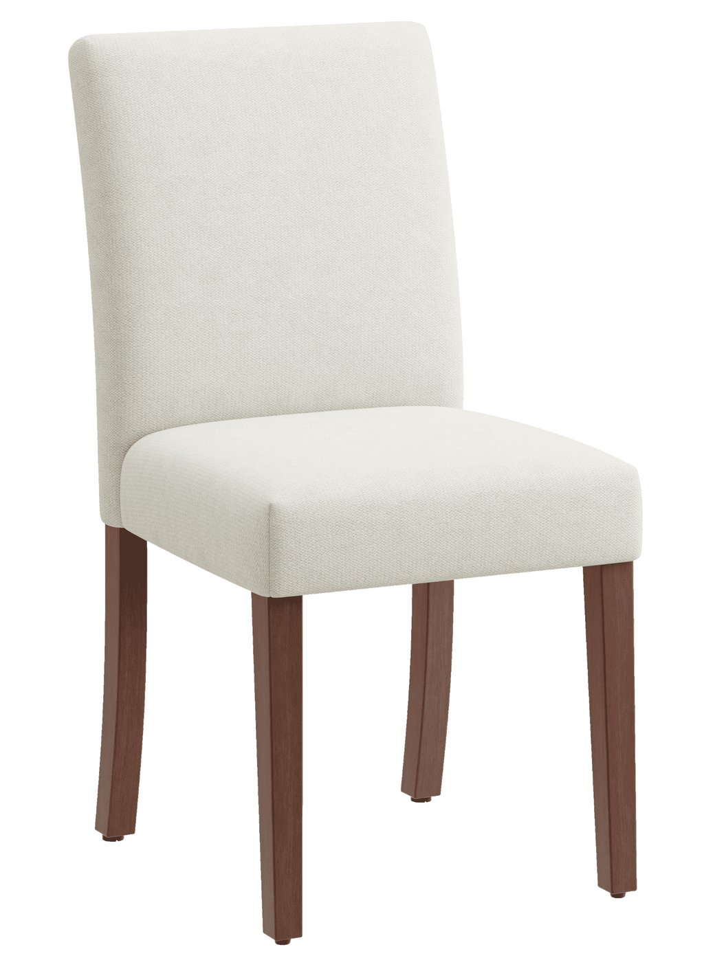 AFO Upholstered Fabric Dining Chairs with Wood Legs, Modern Parsons Dining Chairs with High Back Padded