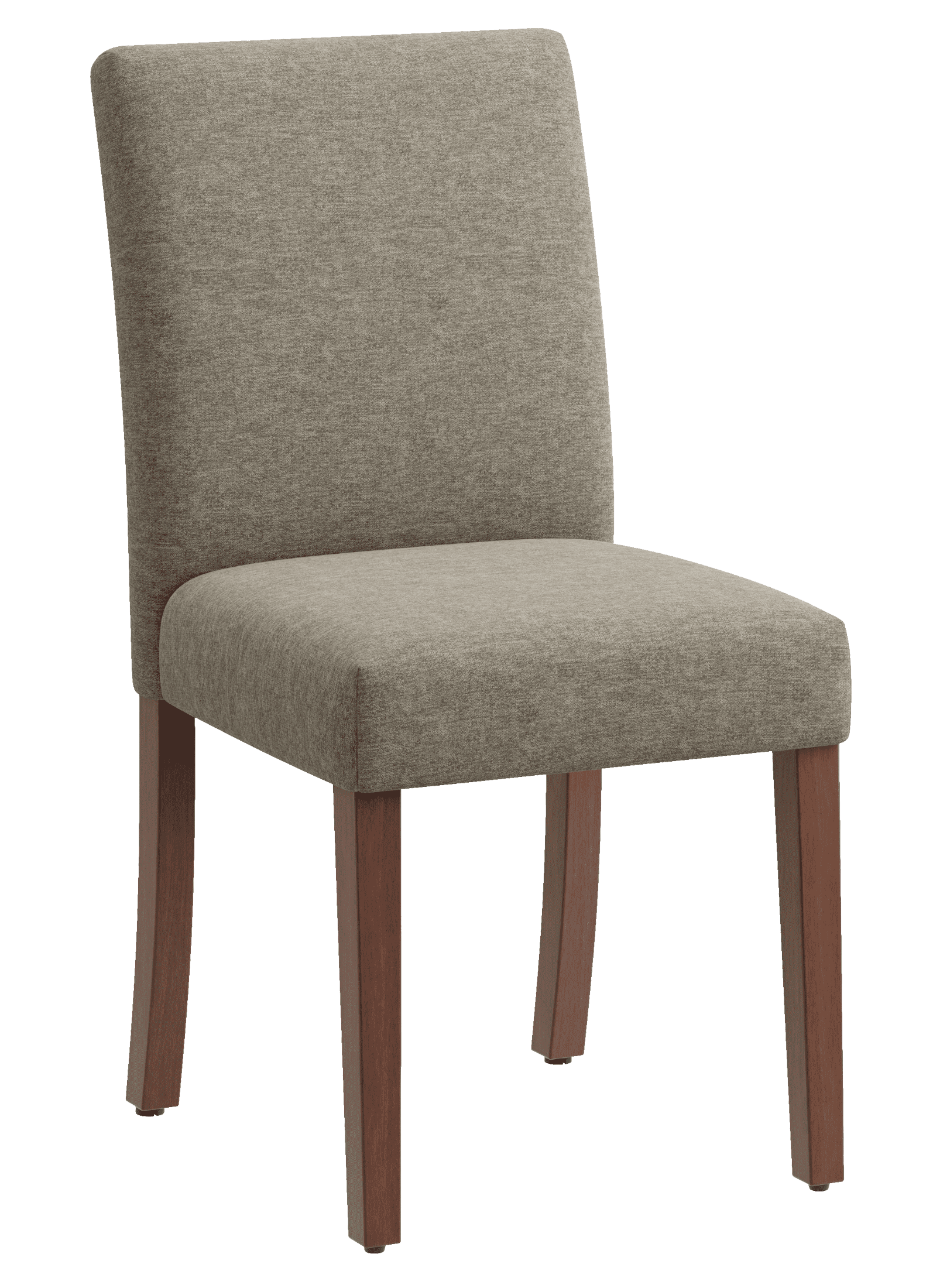 AFO Upholstered Fabric Dining Chairs with Wood Legs, Modern Parsons Dining Chairs with High Back Padded