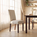 AFO Mid-Century Dining Chair with Solid Wood Legs, High Back Seat for Dining Room, Kitchen and Café