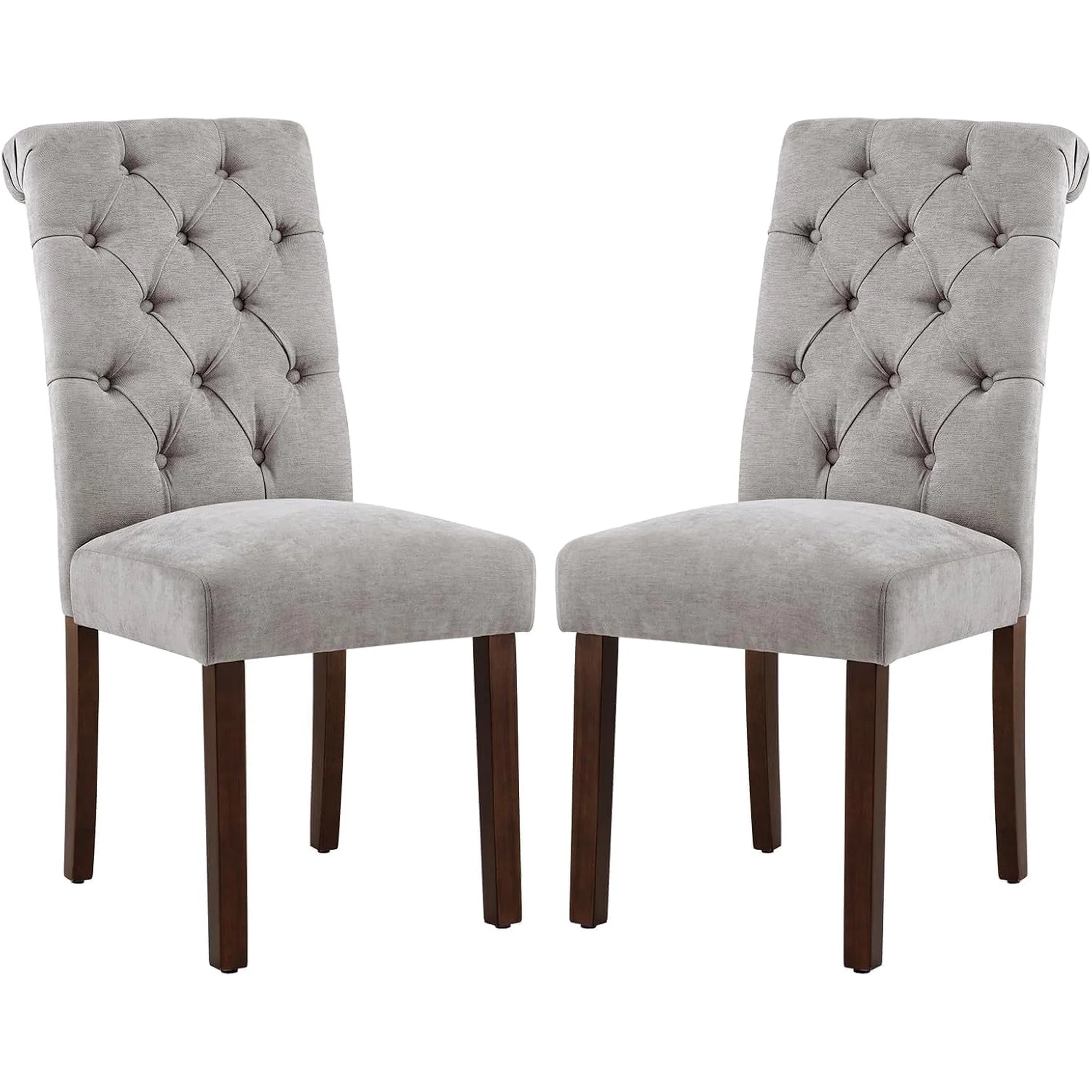 AFO Upholstered Button Tufted High Back Dining Chair