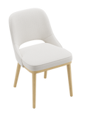 Upholstered Mid-Century Dining Chair, Modern Kitchen Side Chair for Dining Room and Restaurant