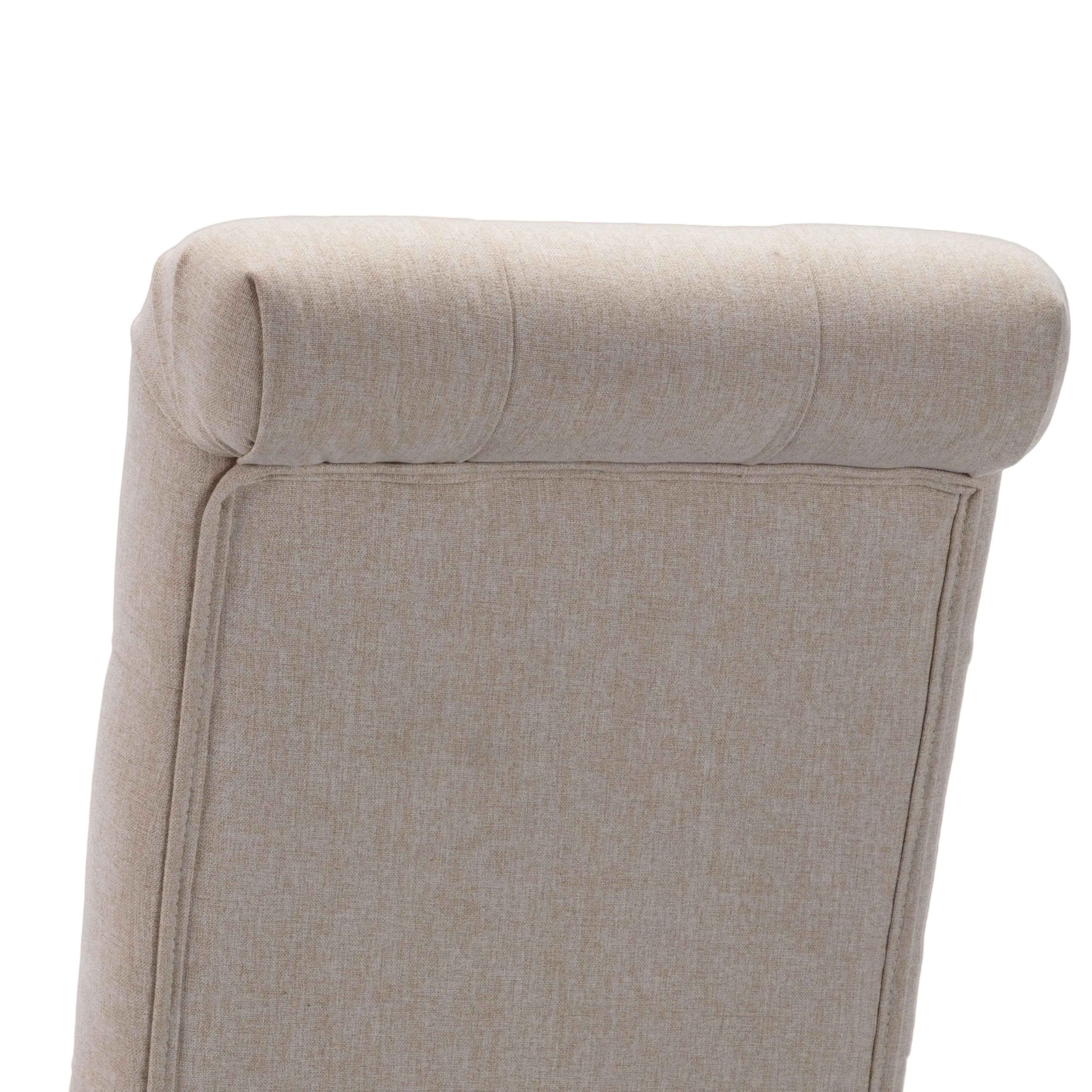 AFO Upholstered Button Tufted High Back Dining Chair