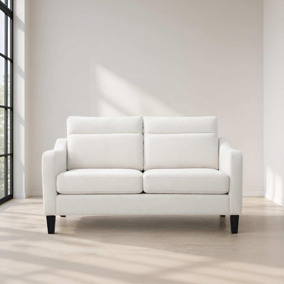 AFO Solid Wood Frame Sofa with Storage Arms and Charging Ports