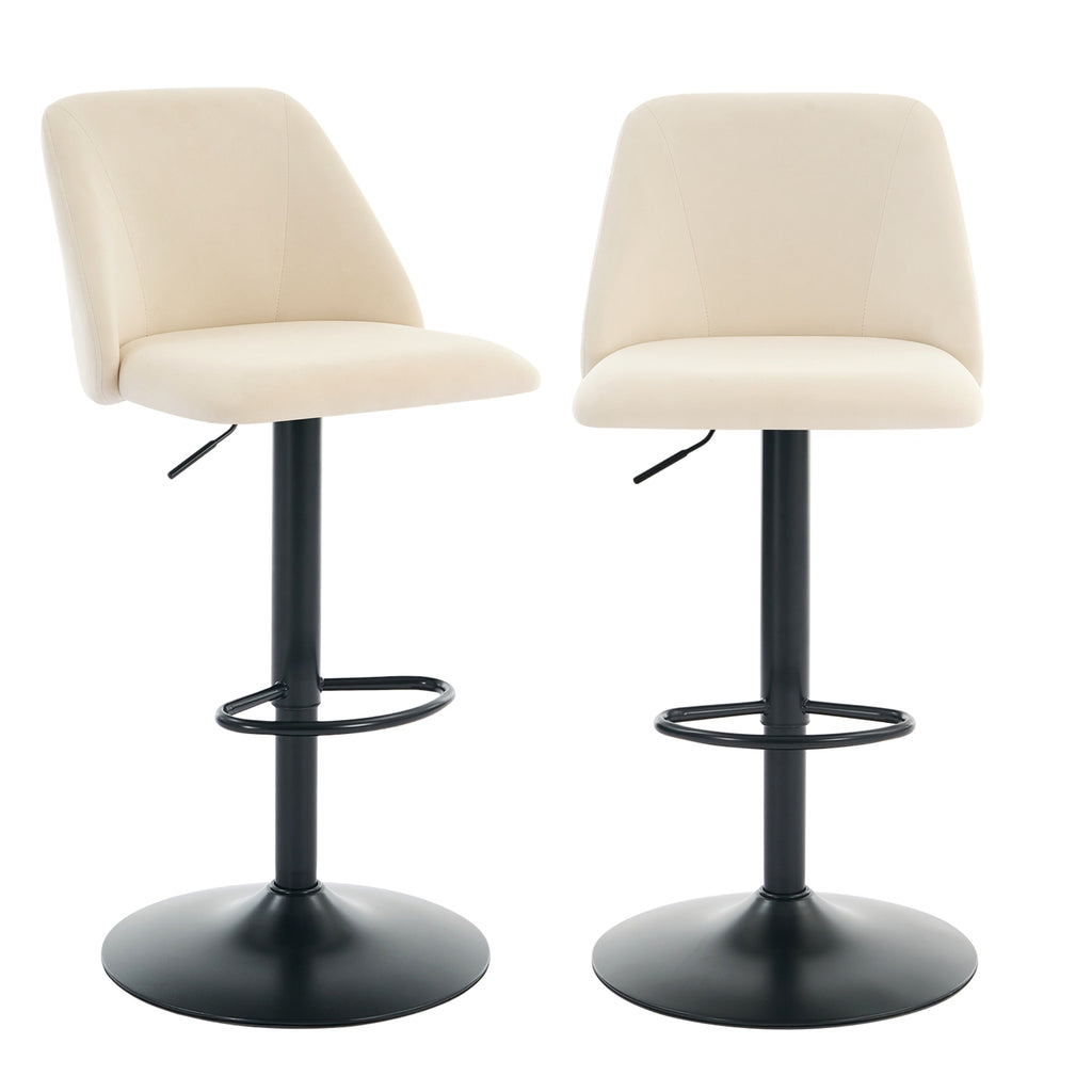 Swivel Counter Height Bar Stools, Height Adjustable, for Kitchen Island and Café