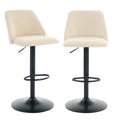 Swivel Counter Height Bar Stools, Height Adjustable, for Kitchen Island and Café