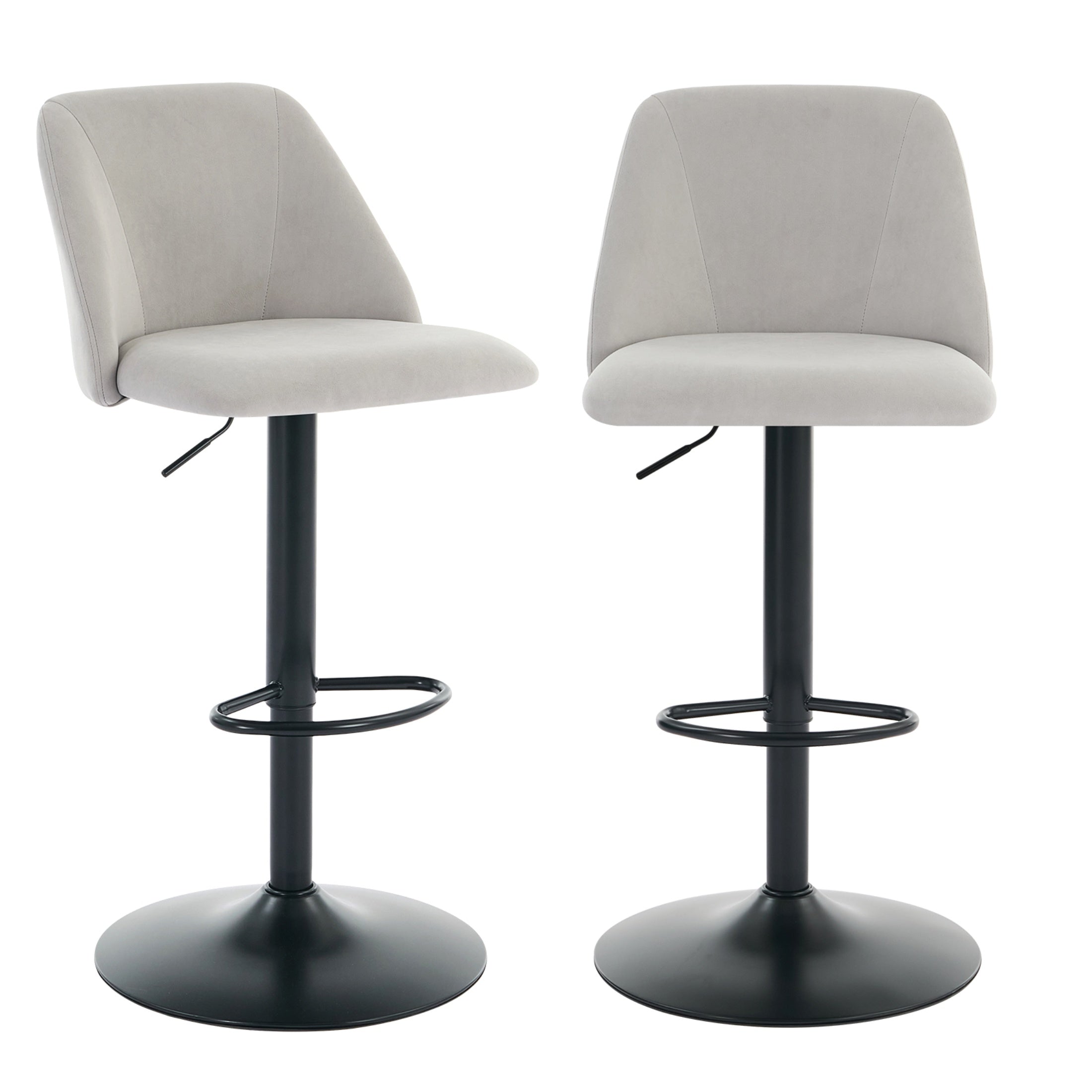 Swivel Counter Height Bar Stools, Height Adjustable, for Kitchen Island and Café