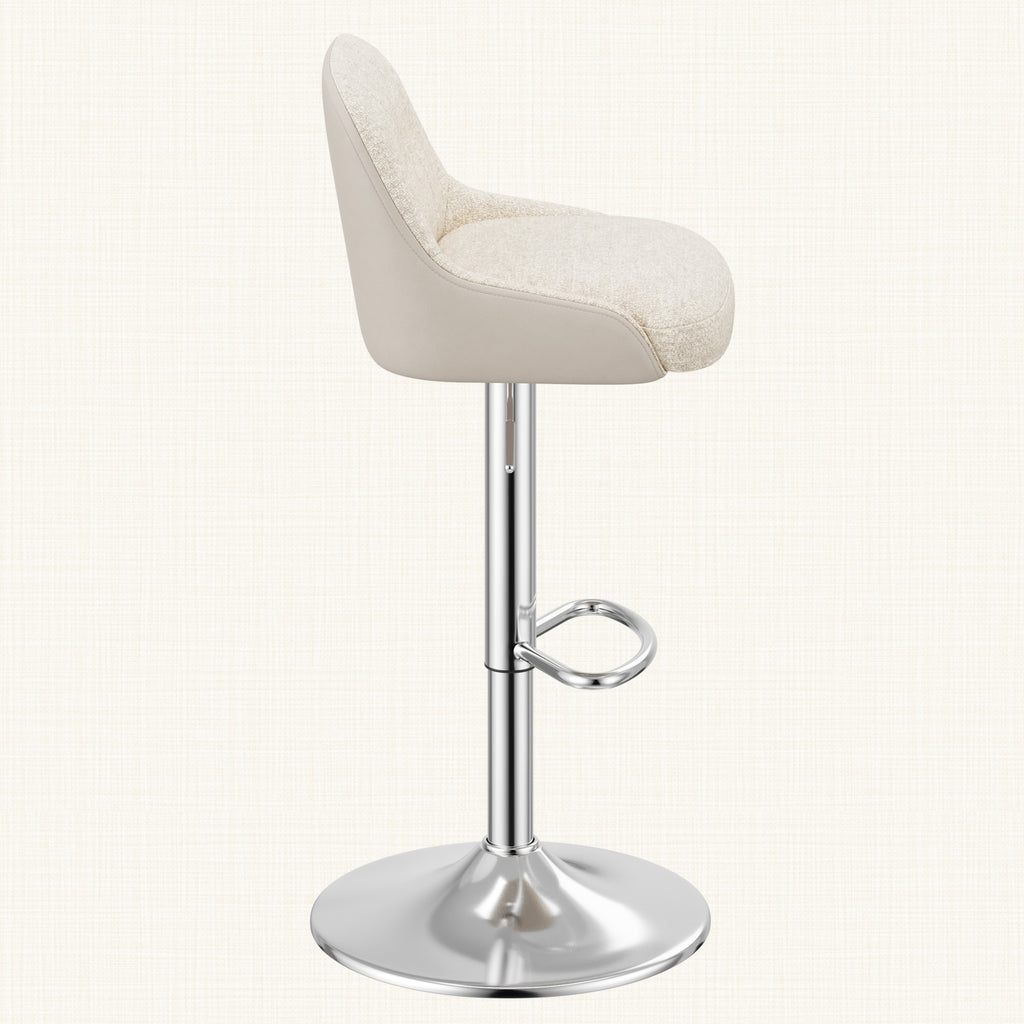 AFO Modern Swivel Adjustable Height Faux Leather Counter & Bar Stools