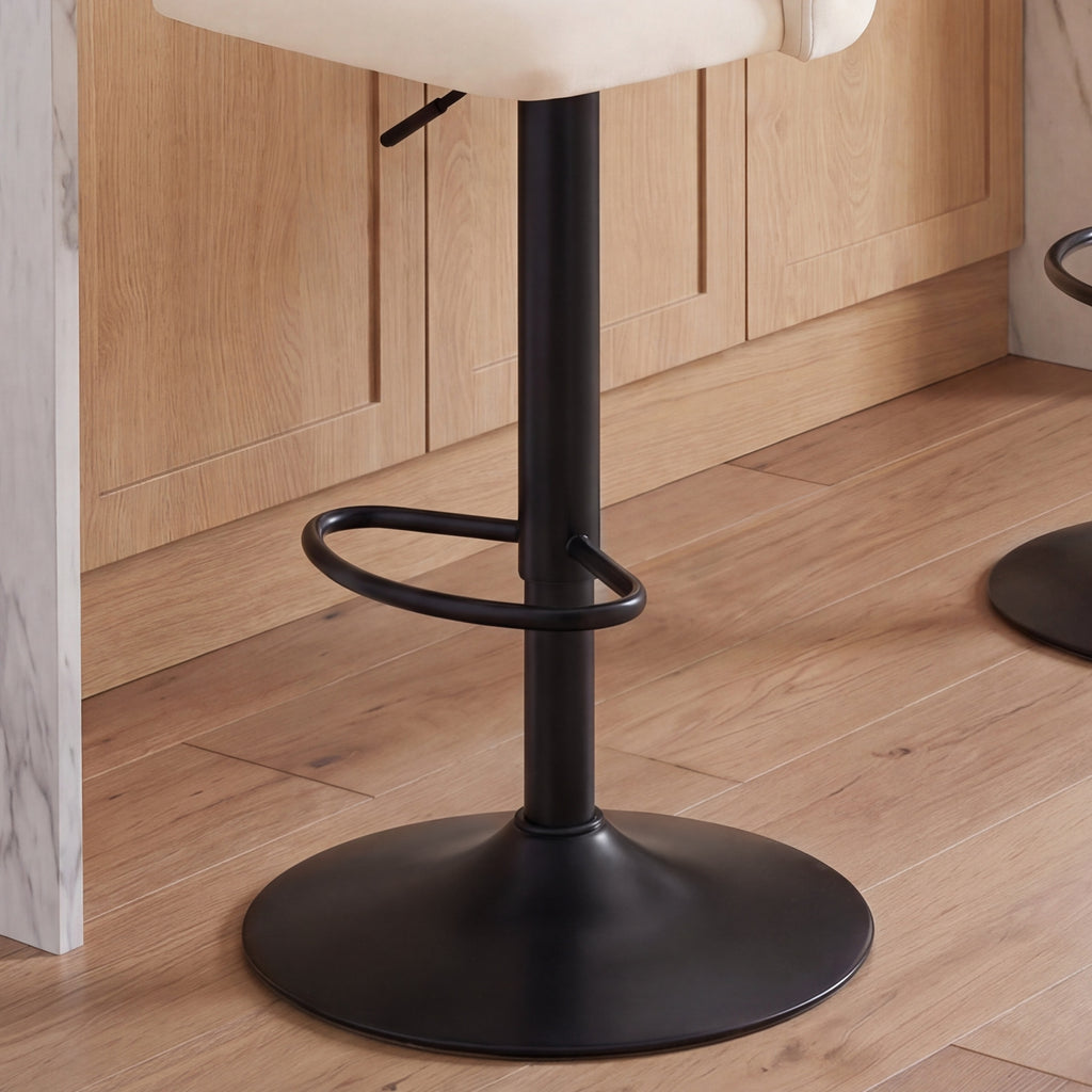 Swivel Counter Height Bar Stools, Height Adjustable, for Kitchen Island and Café