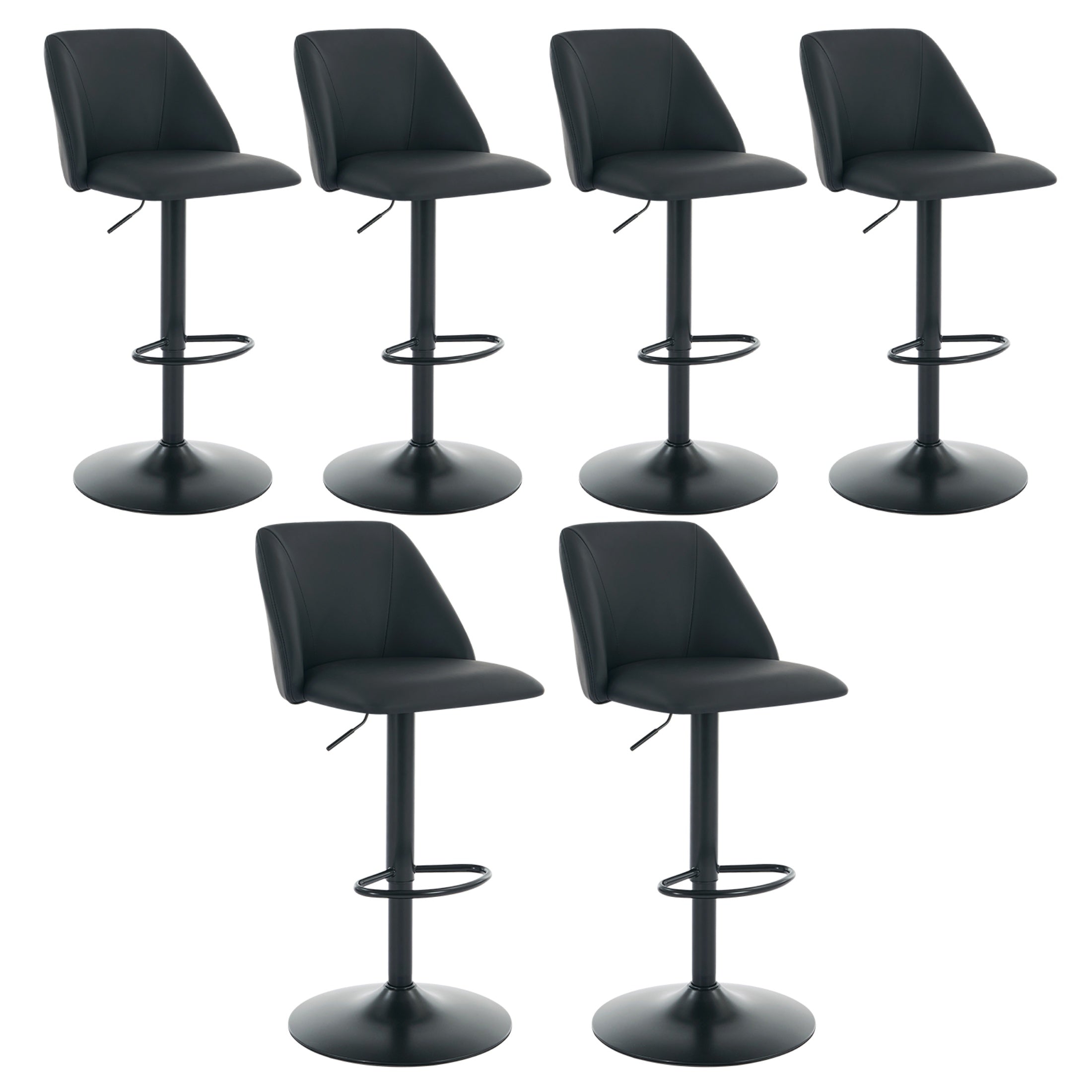 Swivel Counter Height Bar Stools, Height Adjustable, for Kitchen Island and Café